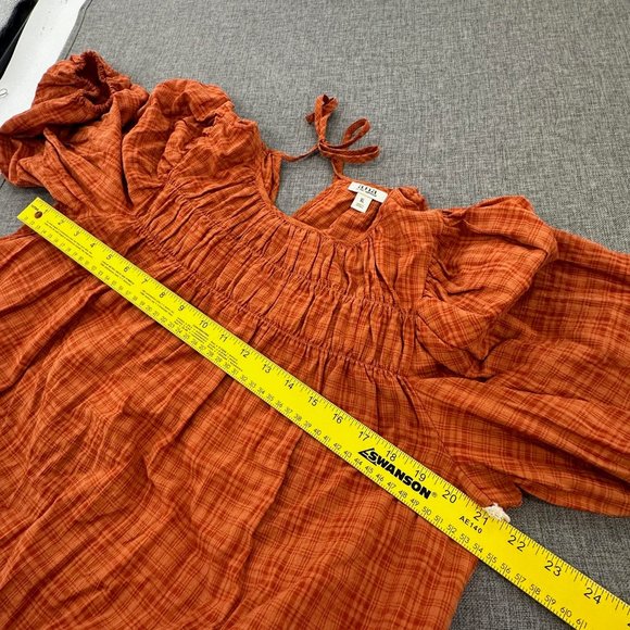 New! a.n.a a new approach Blouse XL Top Relaxed Fit 3/4th Sleeves Bombay Brown‎ - Picture 7 of 12